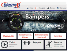 Tablet Screenshot of biomaxfitness.com.ar